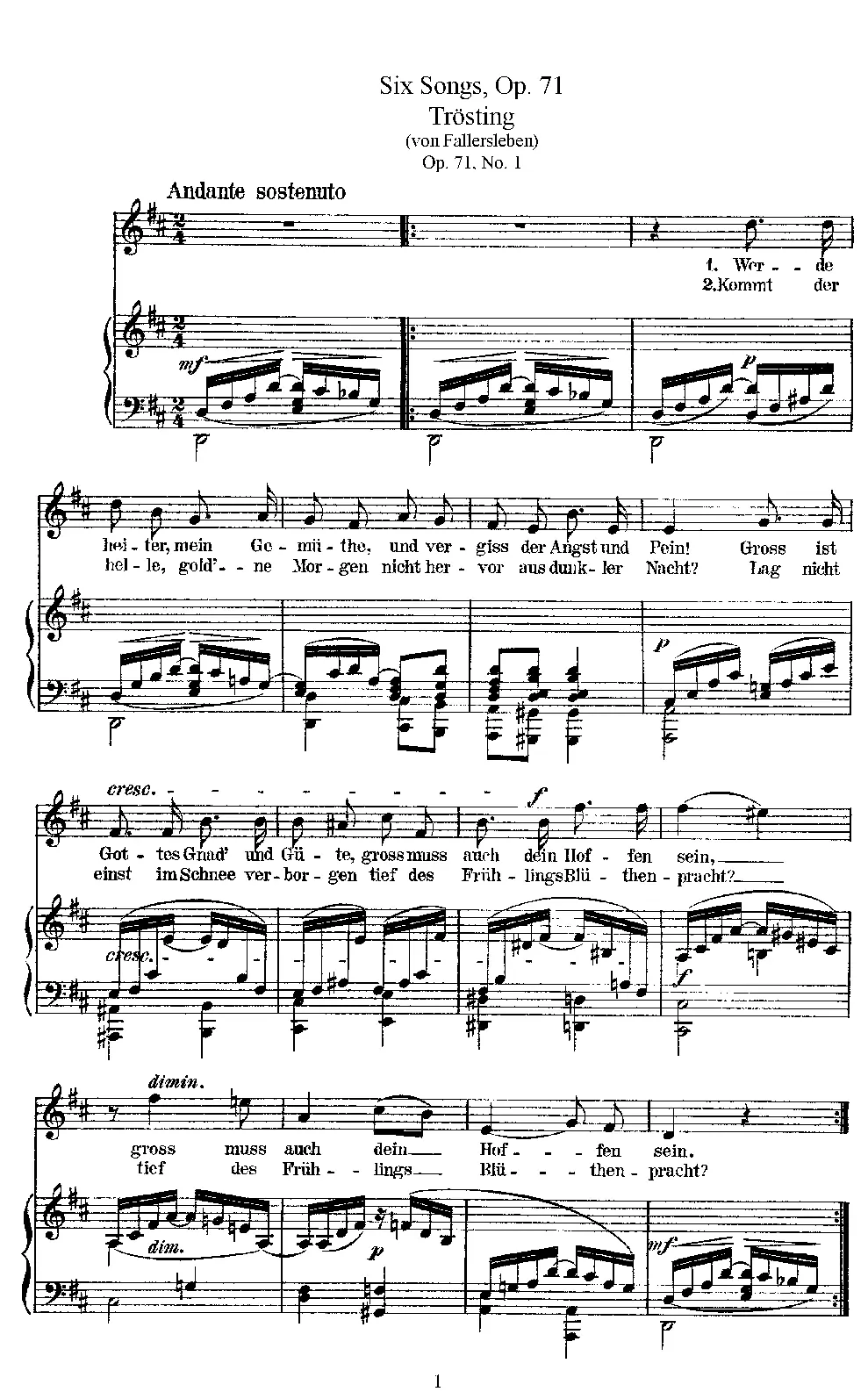 6 Lieder - Page 1