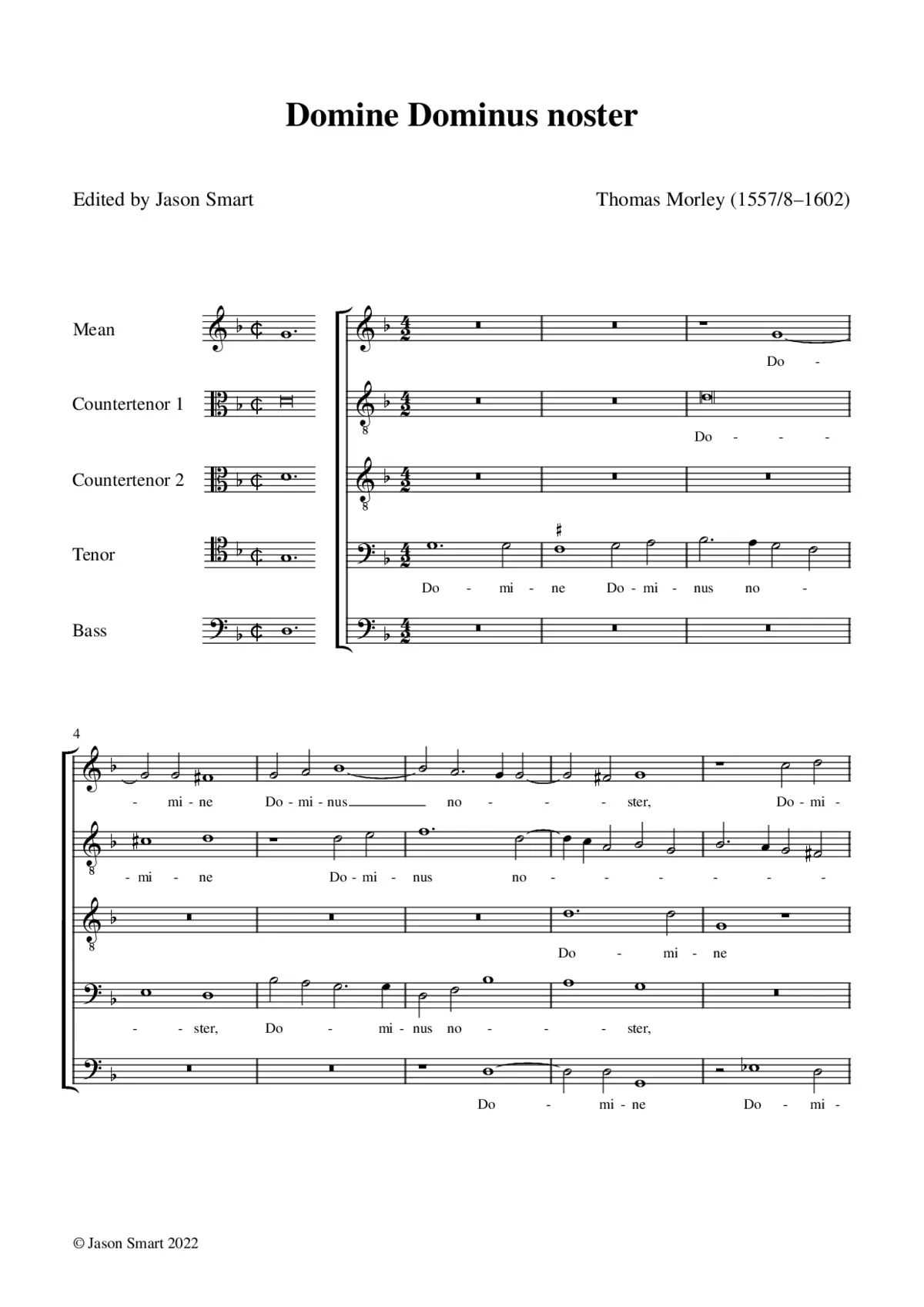 Domine, Dominus noster - Page 1