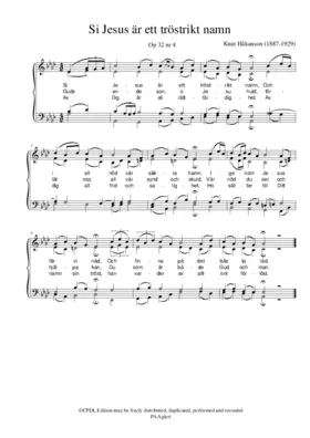 Si Jesus är ett tröstrikt namn