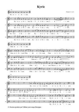 Missa quatuor vocum ad imitationem moduli Exultate Deo
