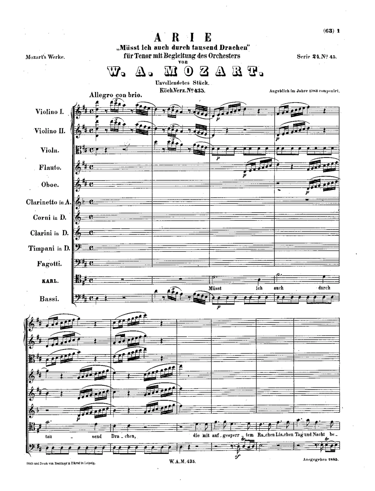 Müsst' ich auch durch tausend Drachen - Page 1