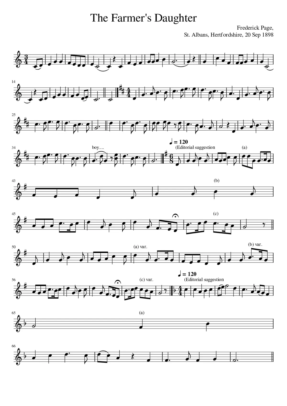 The Farmer's Daughter - Page 1