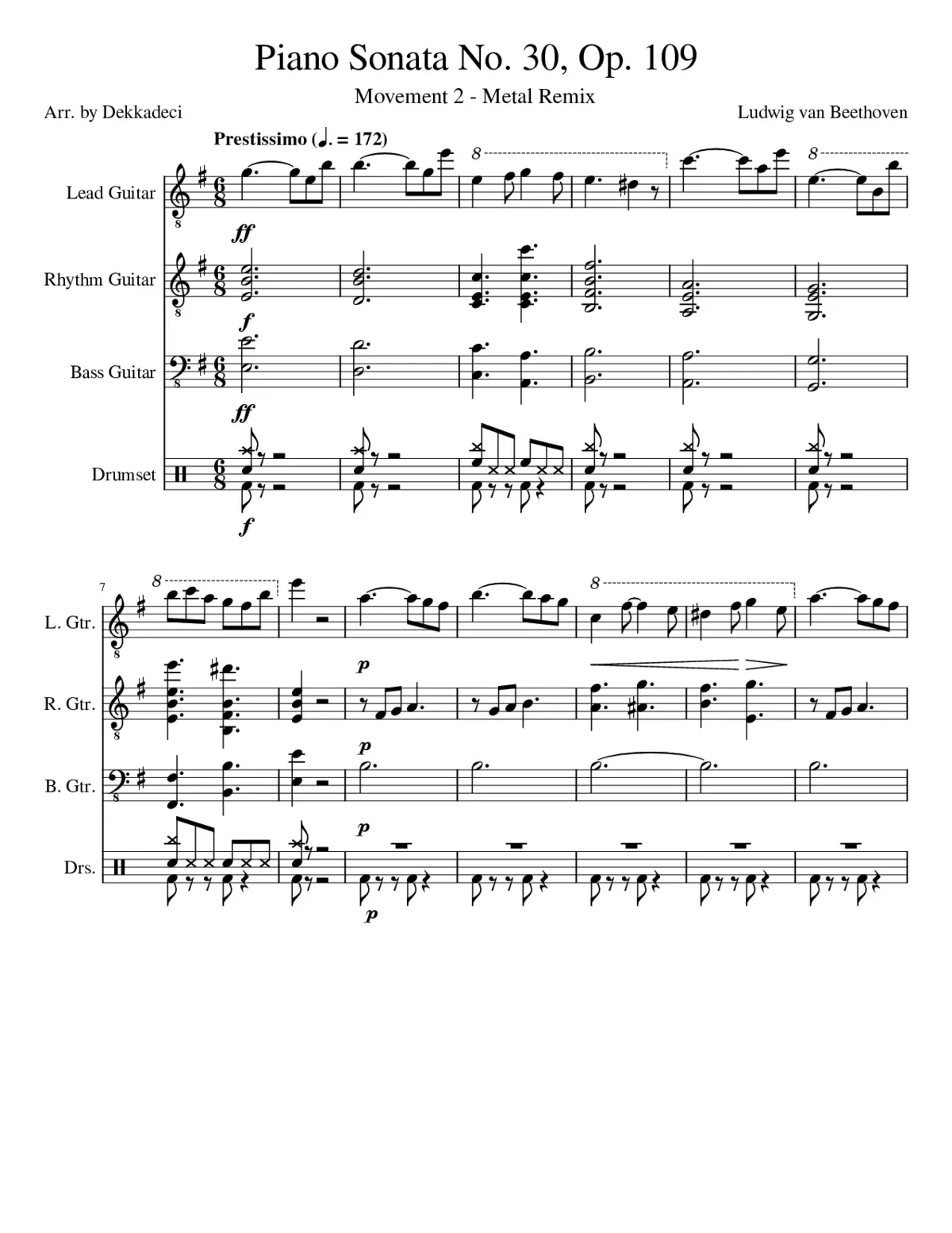 Piano Sonata No.30 Op.109 - Page 1