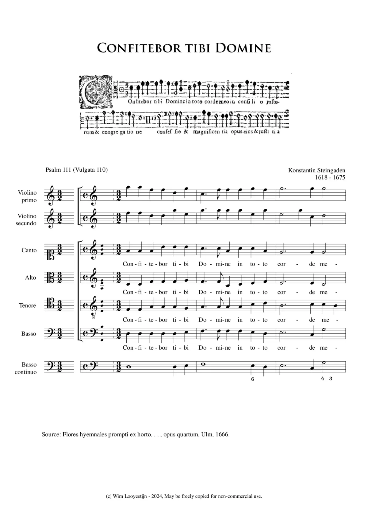 Confitebor tibi Domine - Page 1