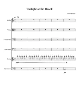 Twilight by the Brook