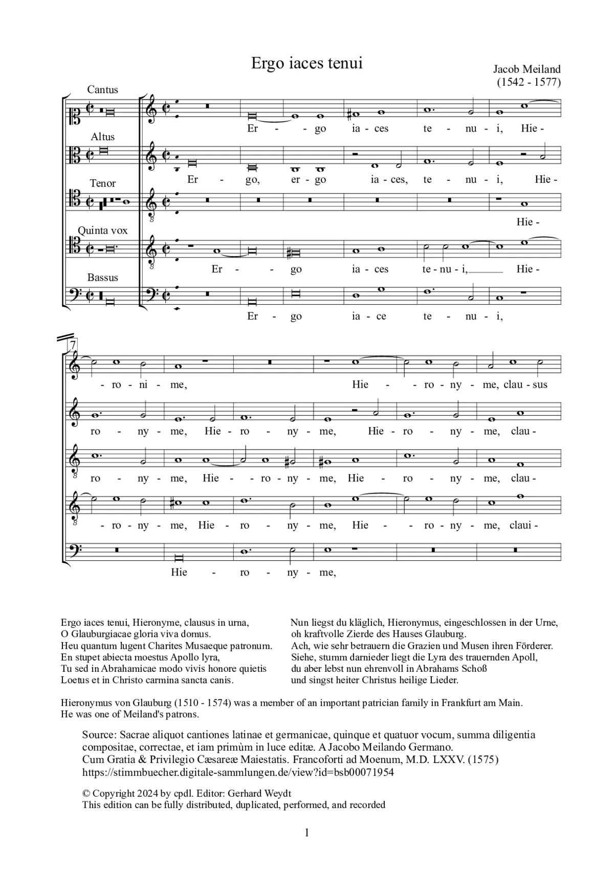Ergo iaces tenui - Page 1