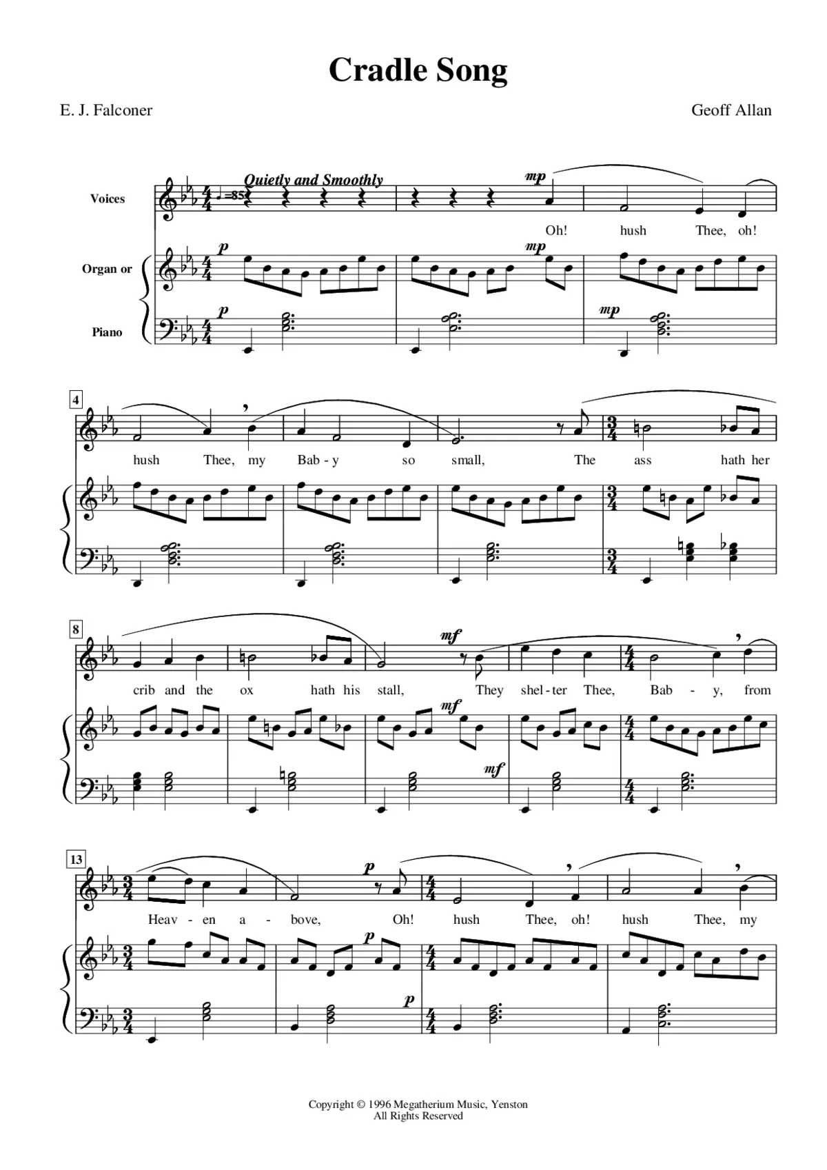 Cradle Song - Page 1