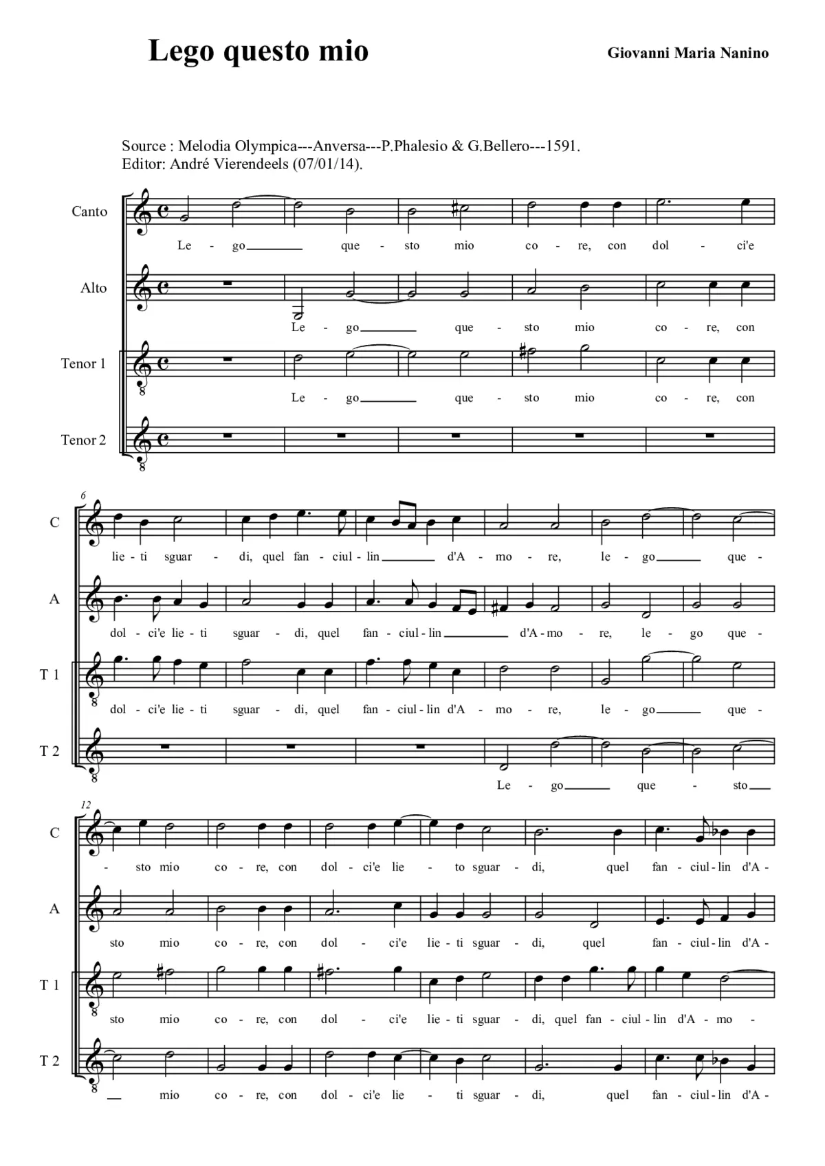Legò questo mio - Page 1