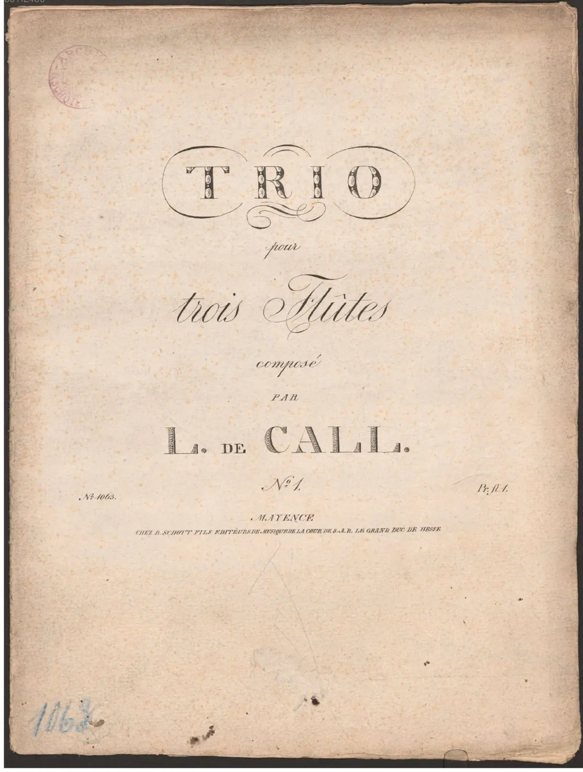 Trio pour trois flûtes - Page 1