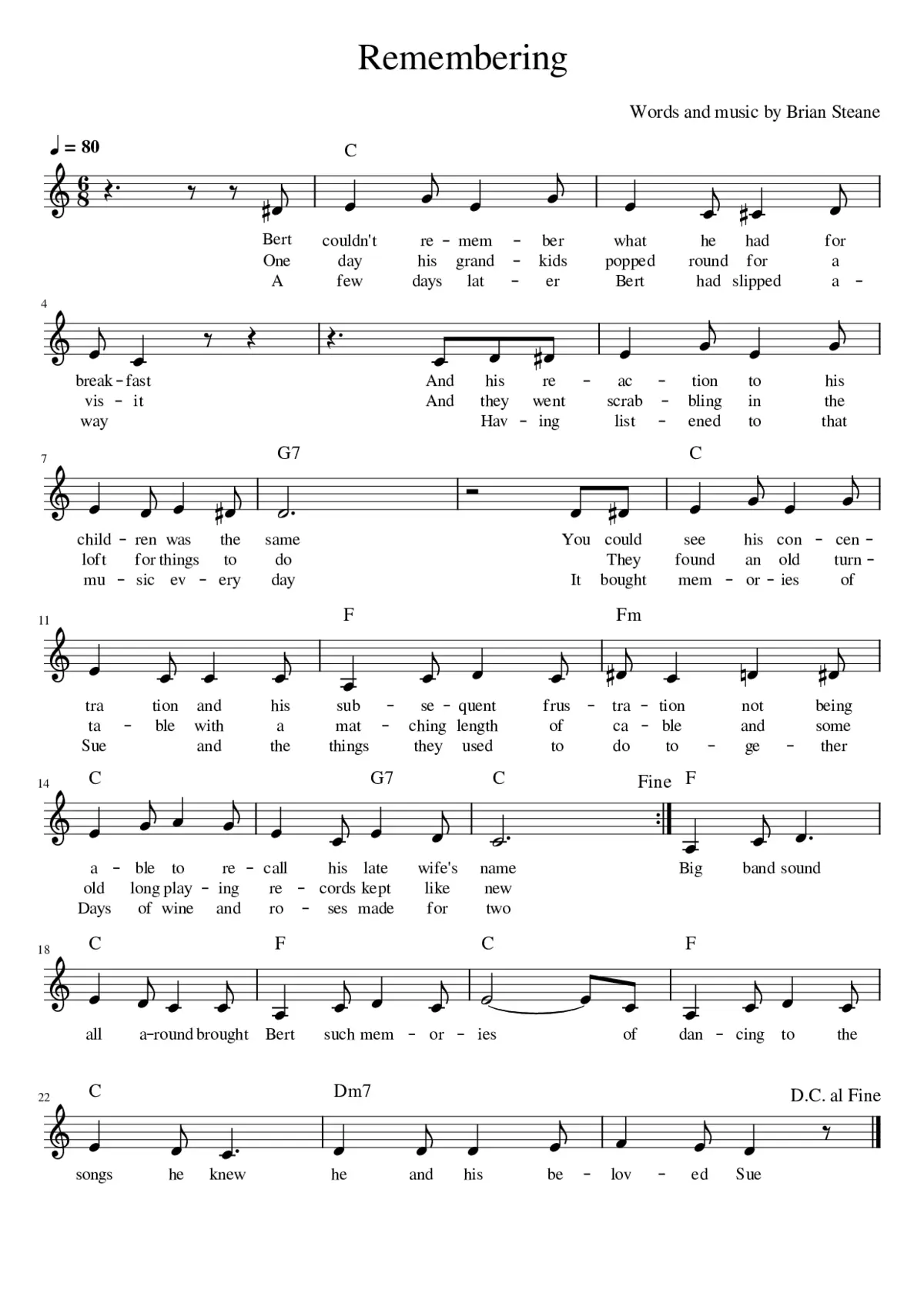 Remembering - Page 1