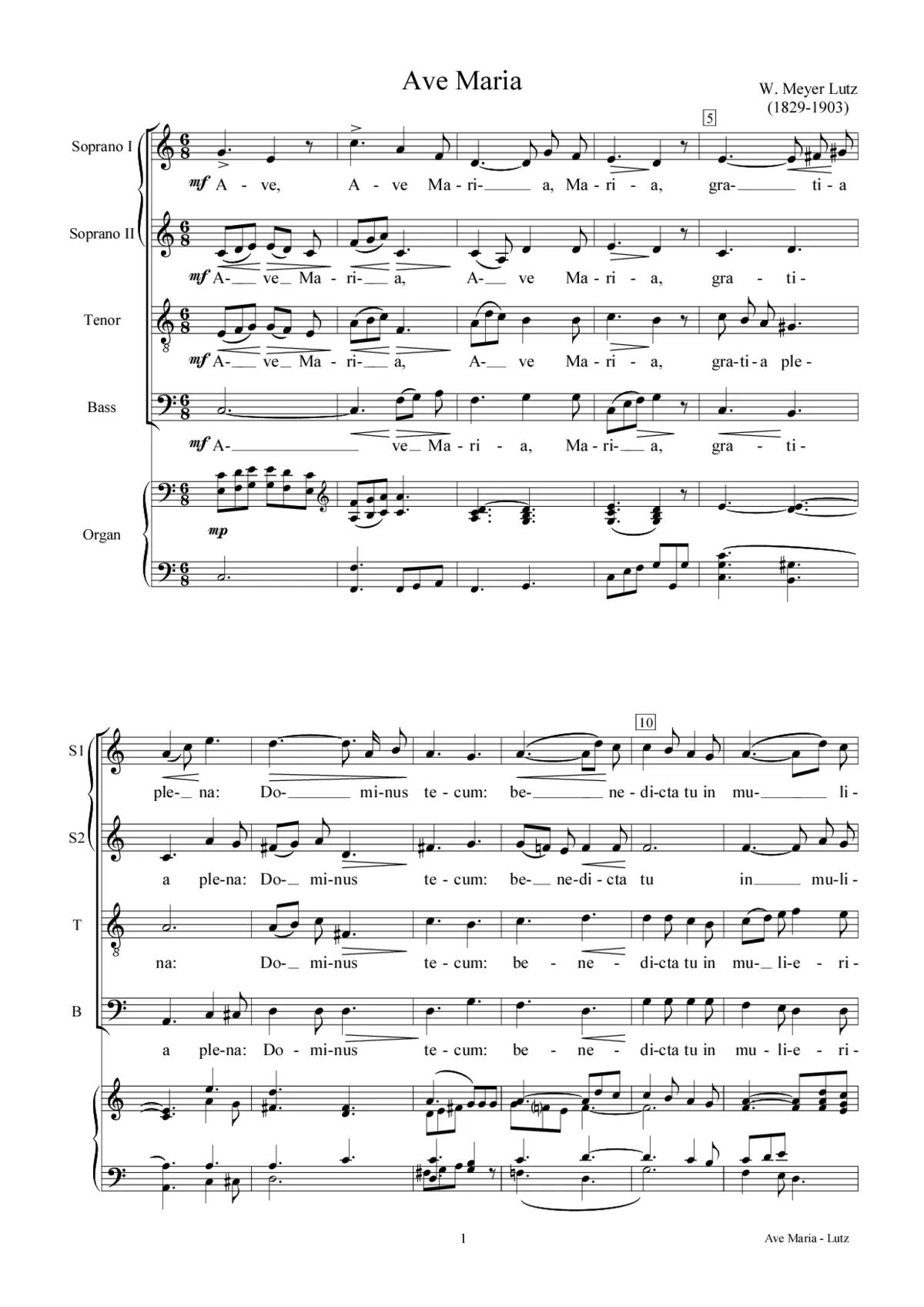 Ave Maria - Page 1