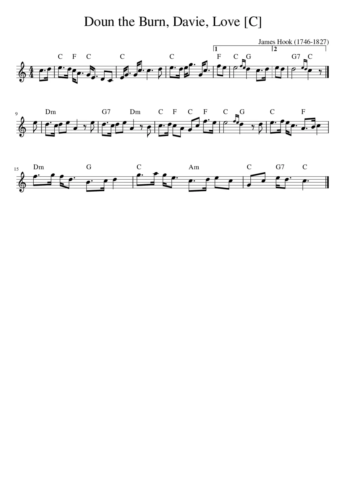 Doun the Burn Davie Love - Page 1