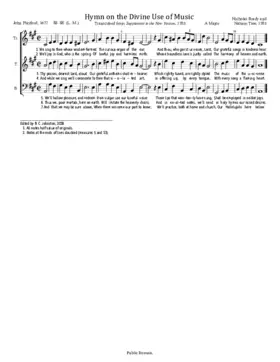 Hymn on the Divine Use of Music