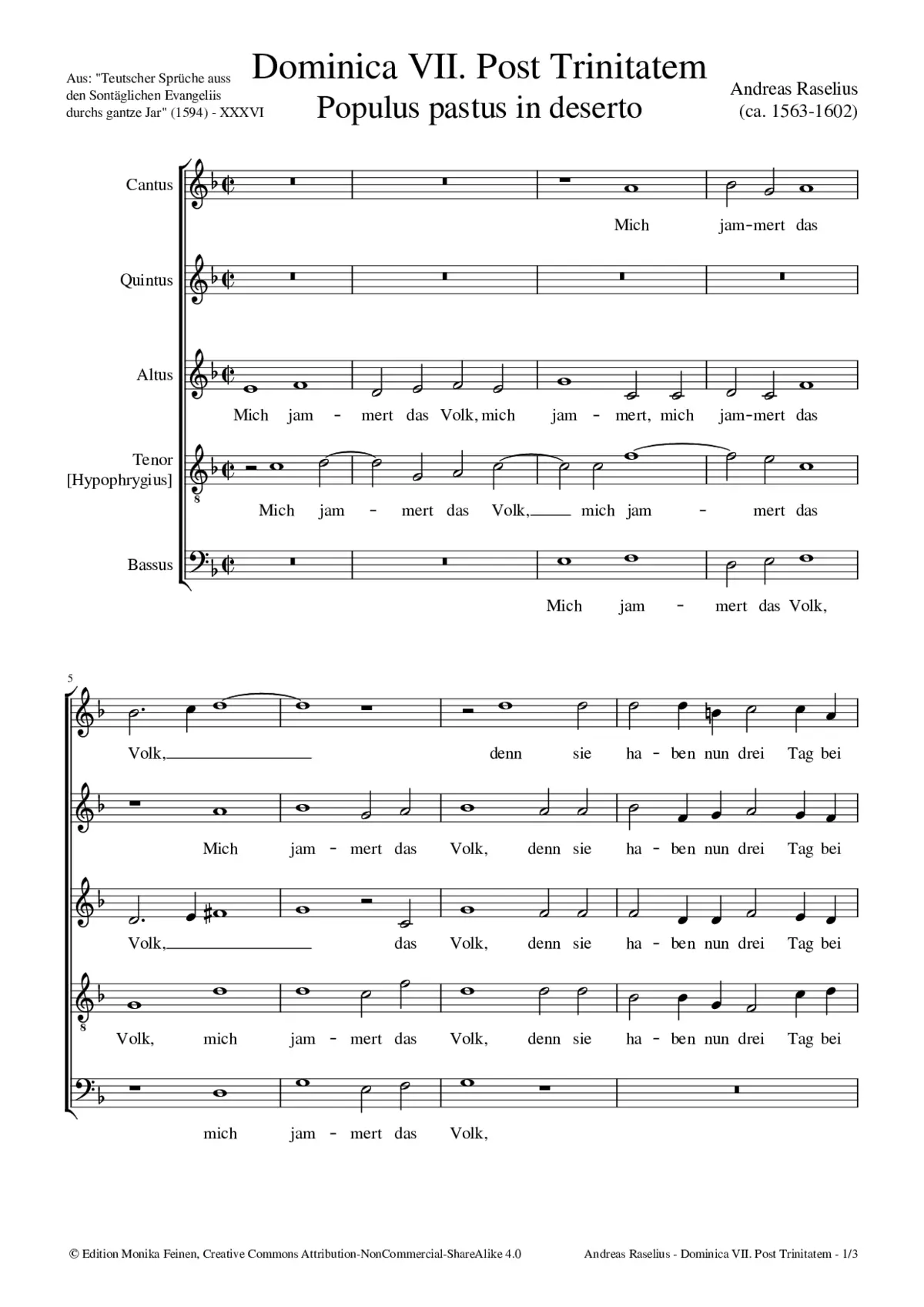Mich jammert das Volk - Page 1