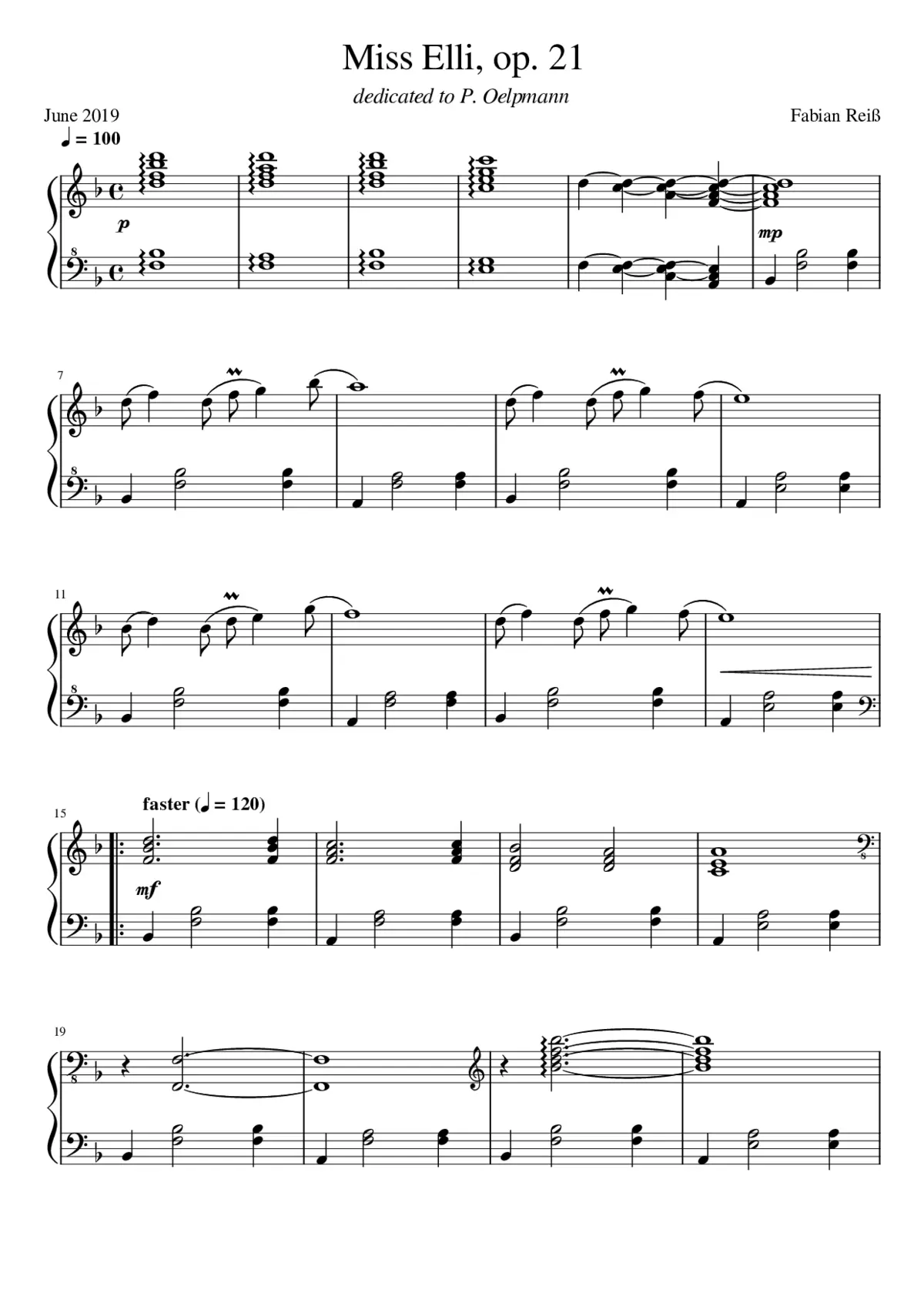 Miss Elli op. 21 - Page 1