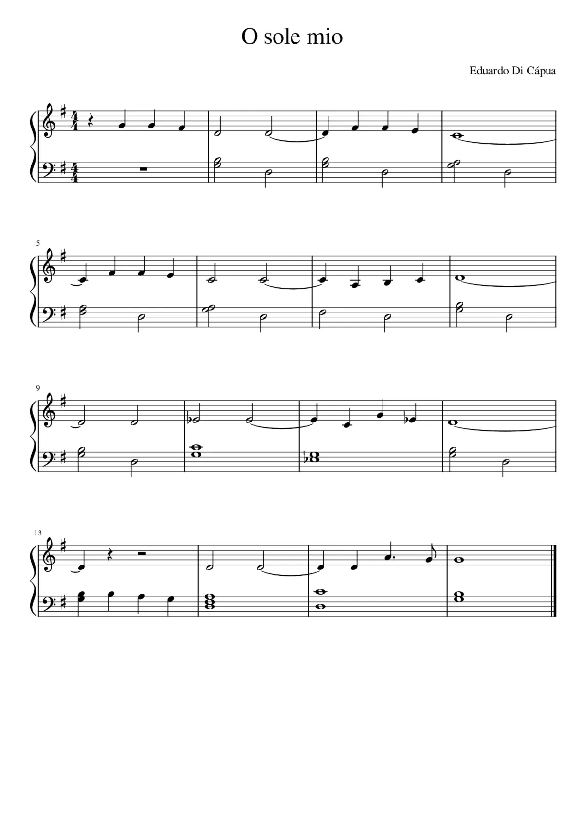 O sole mio - Page 1