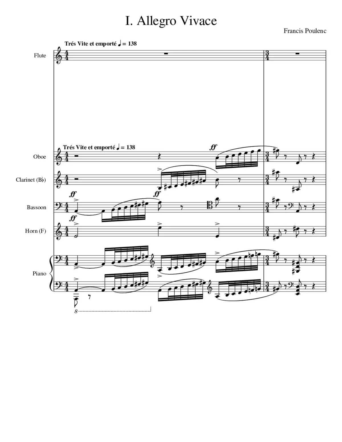 Sextet Allegro Vivace I. - Page 1
