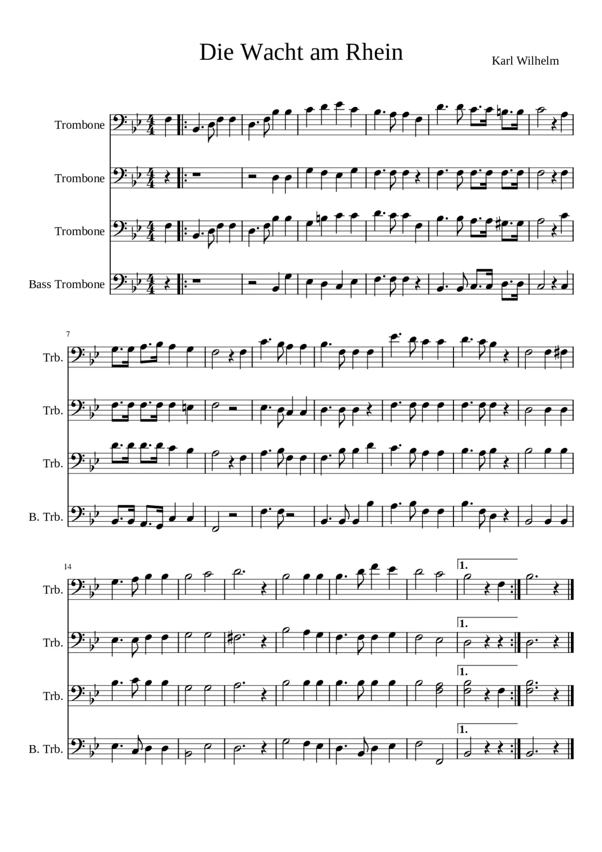 die wacht am rhein - Page 1