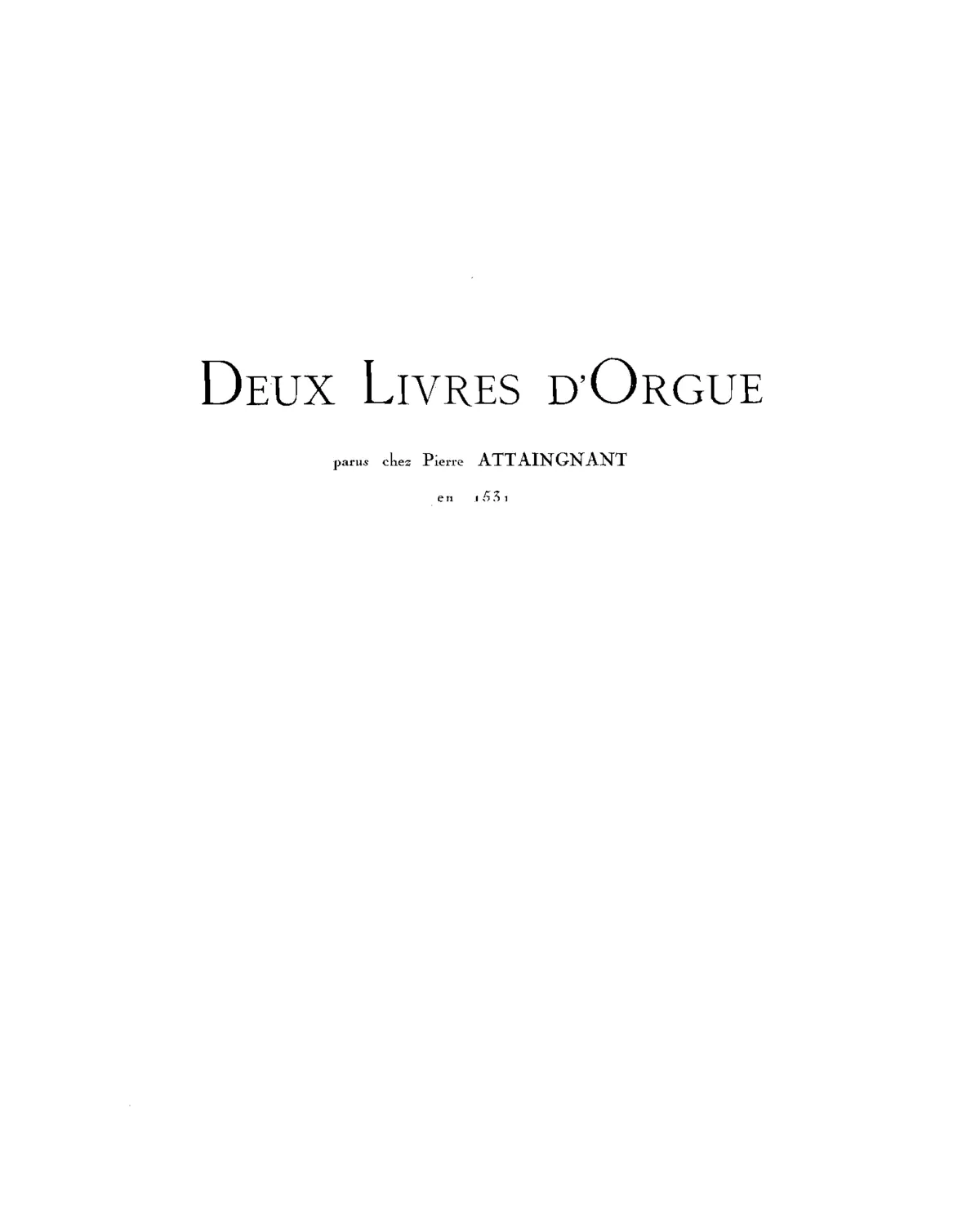2 Livres d'orgue - Page 1