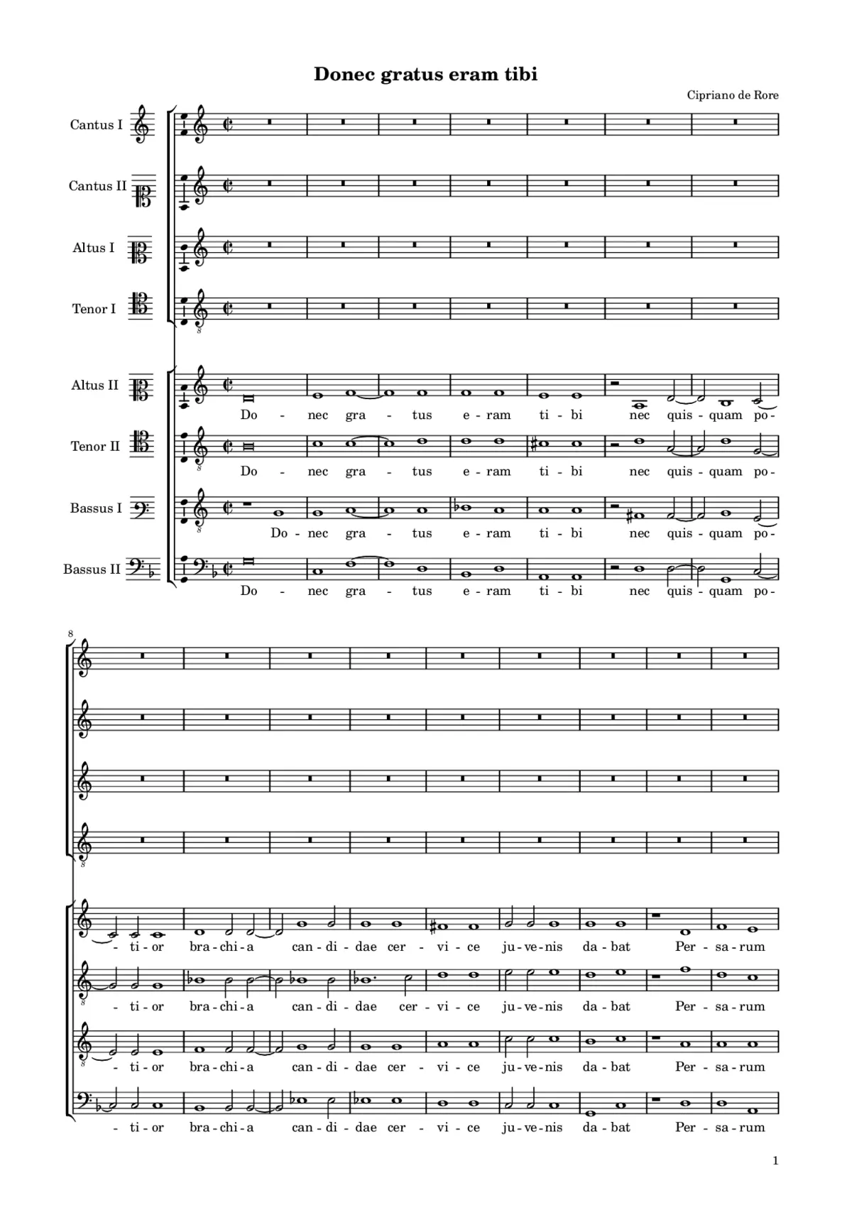 Donec gratus eram tibi - Page 1
