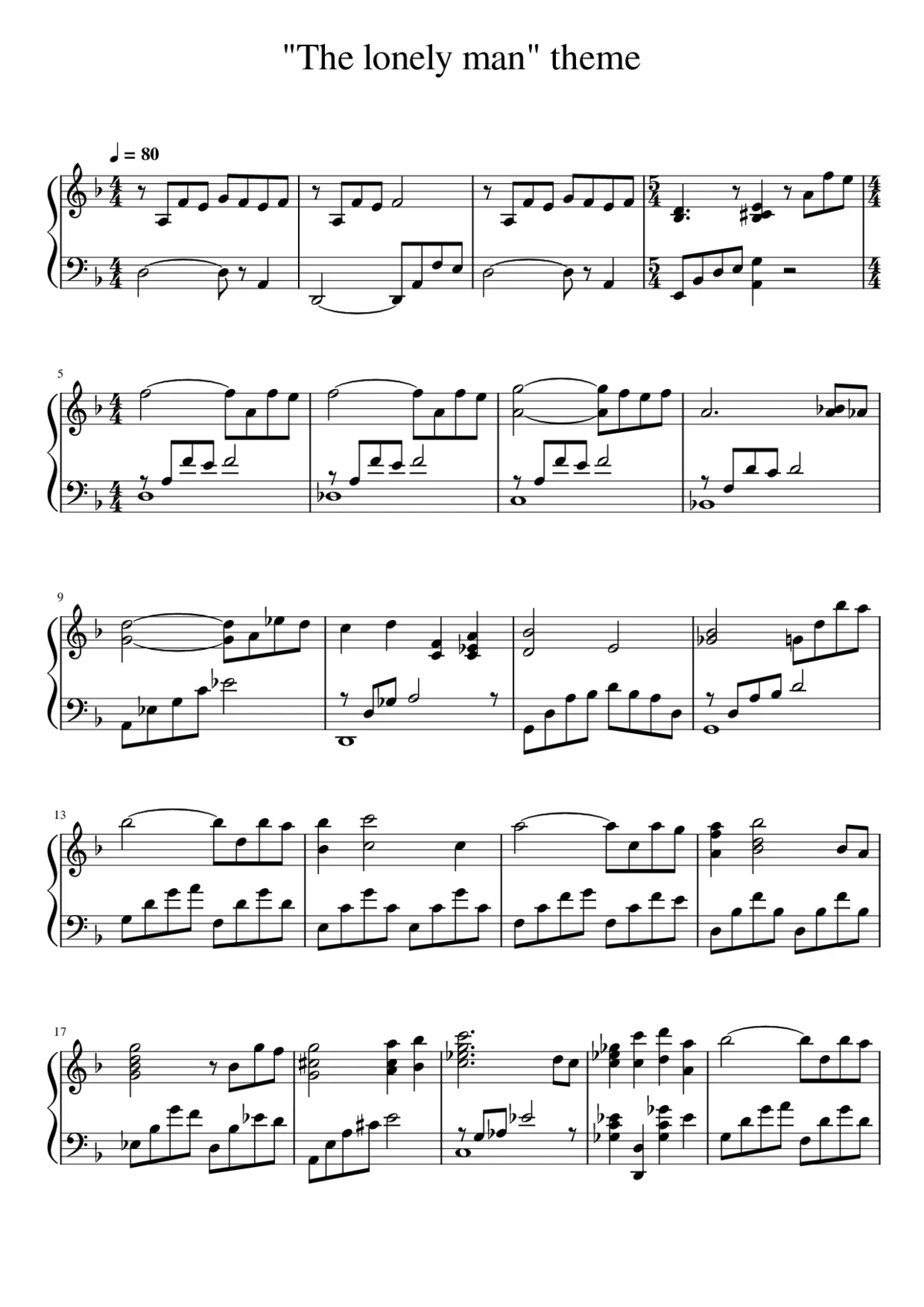 the lonely man - Page 1