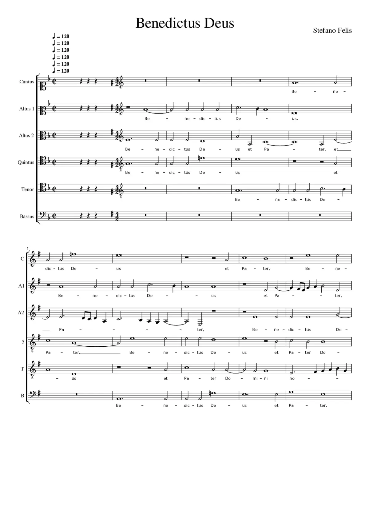 Benedictus Deus - Page 1