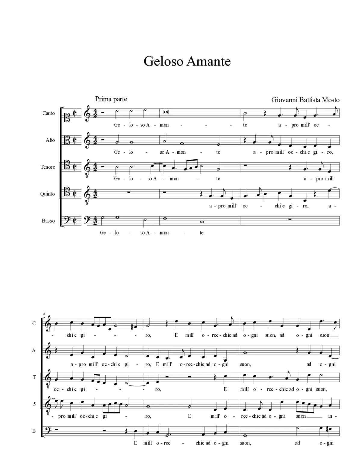 Geloso Amante - Page 1