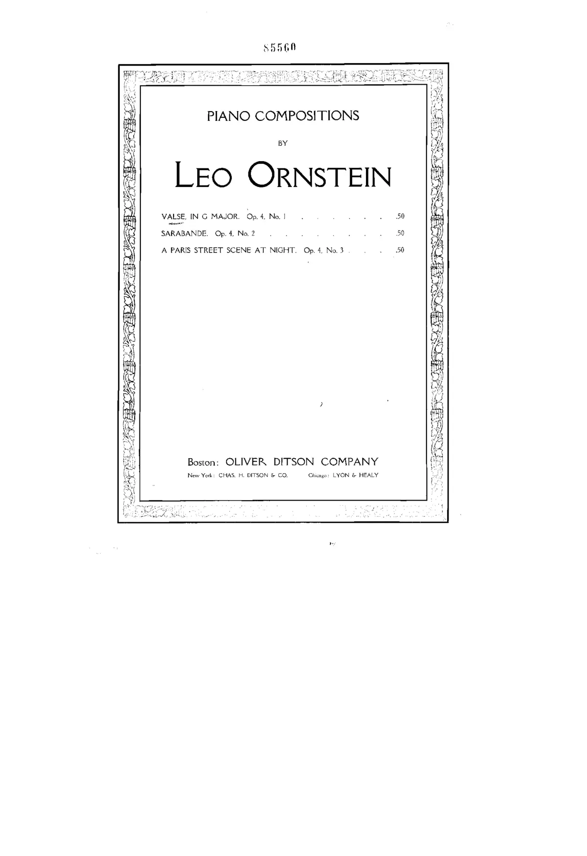 Three Piano Pieces - Page 1