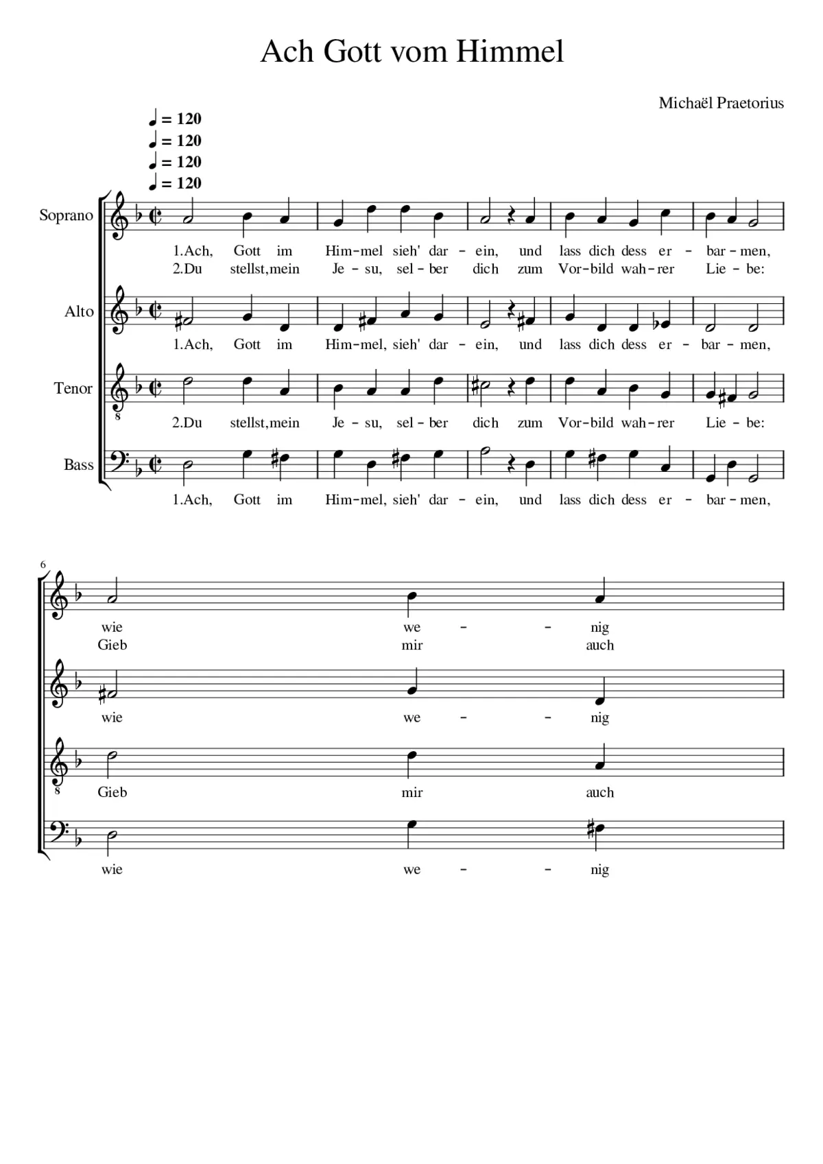 Ach Gott im Himmel - Page 1