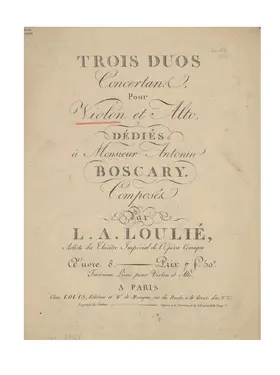 3 Concertant Duets for Violin and Viola