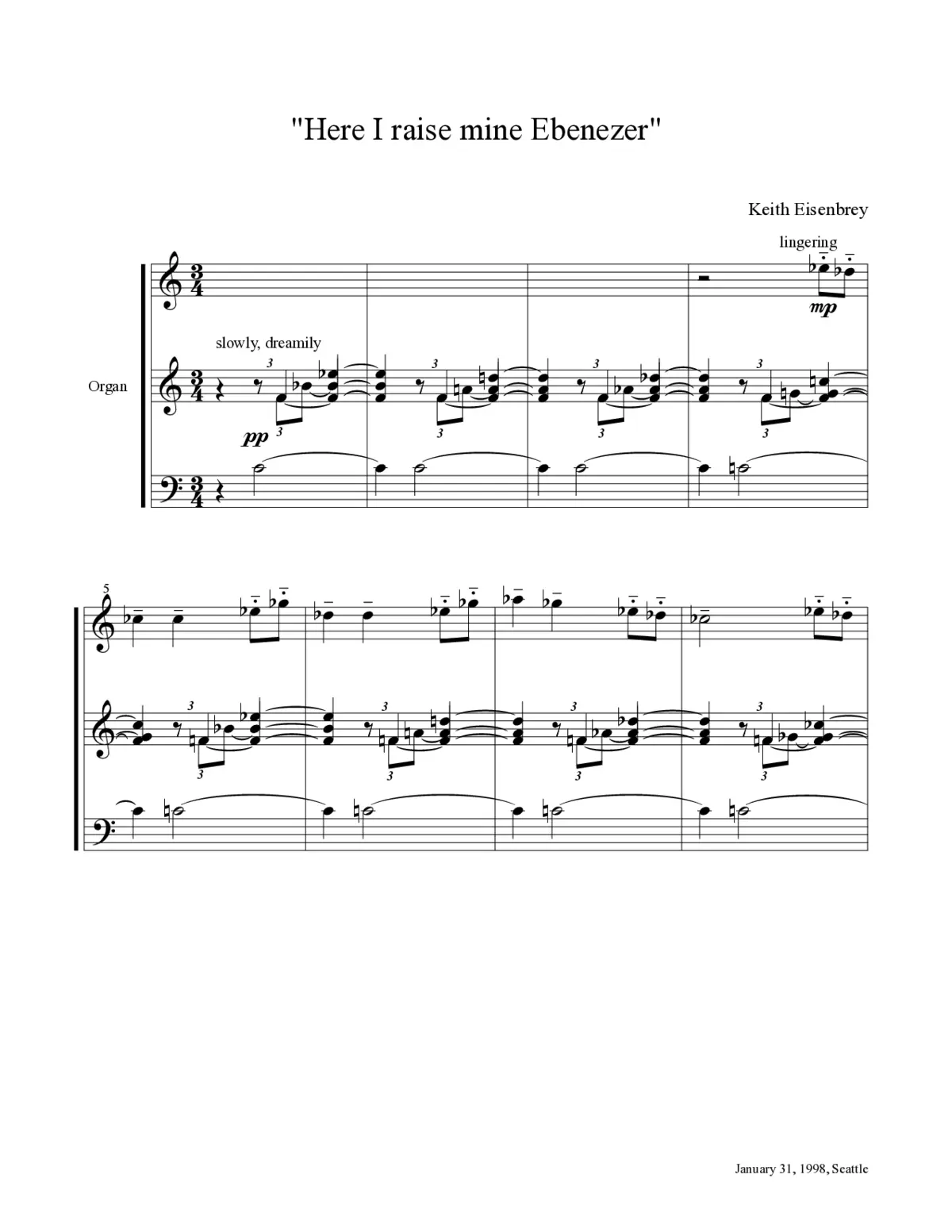 "Here I raise mine Ebenezer" - Page 1