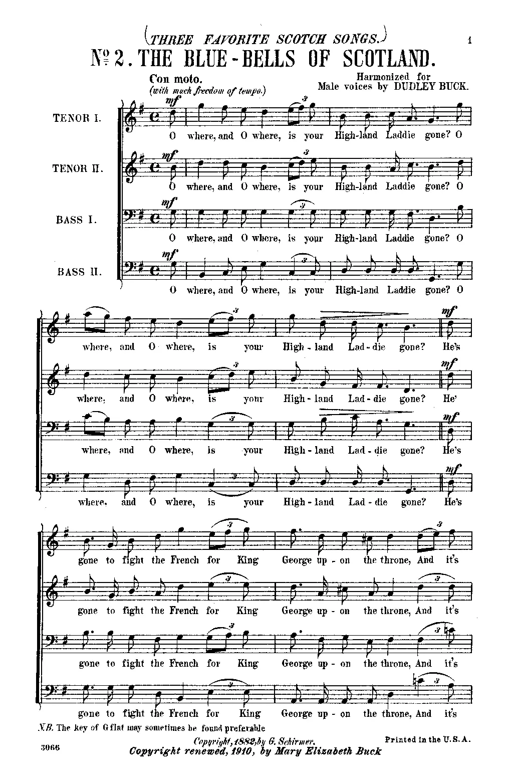 3 Favorite Scotch Songs - Page 1