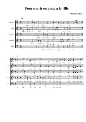 Pour courir en poste a la ville