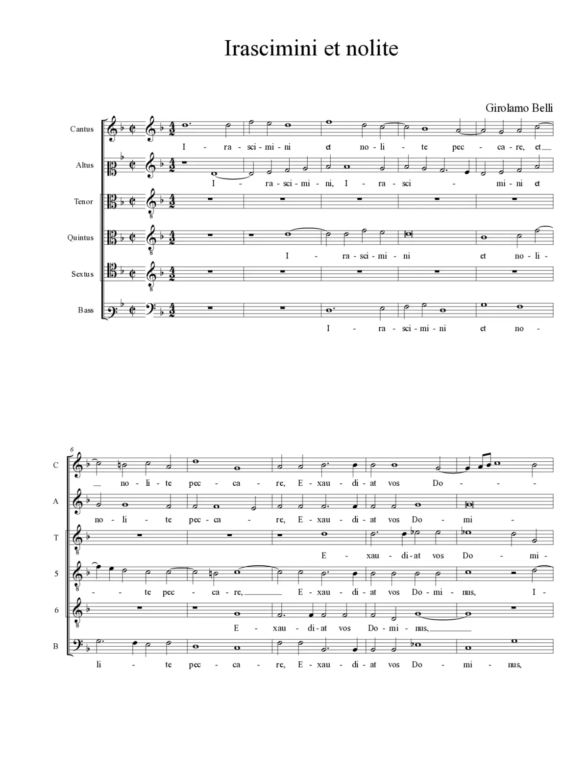 Irascimini et nolite - Page 1