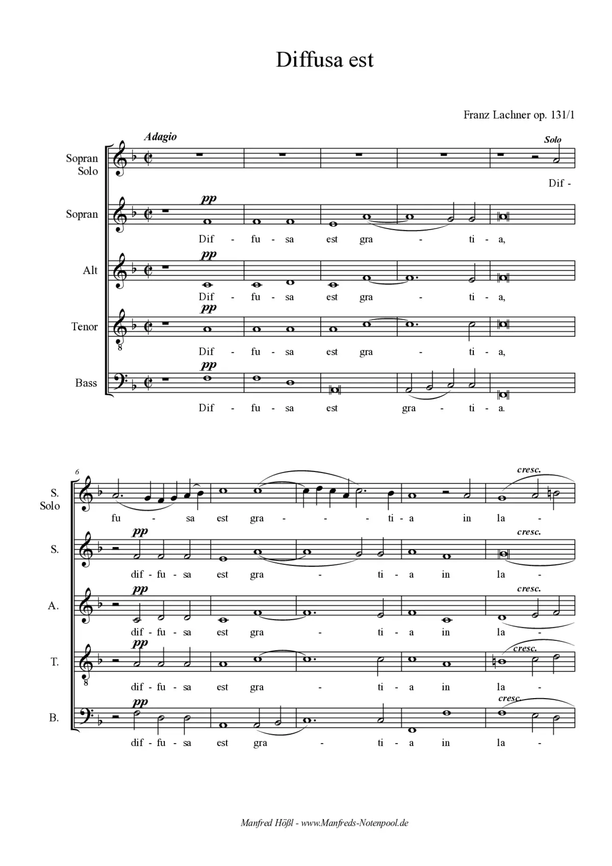 2 Motetten, op. 131 - Page 1