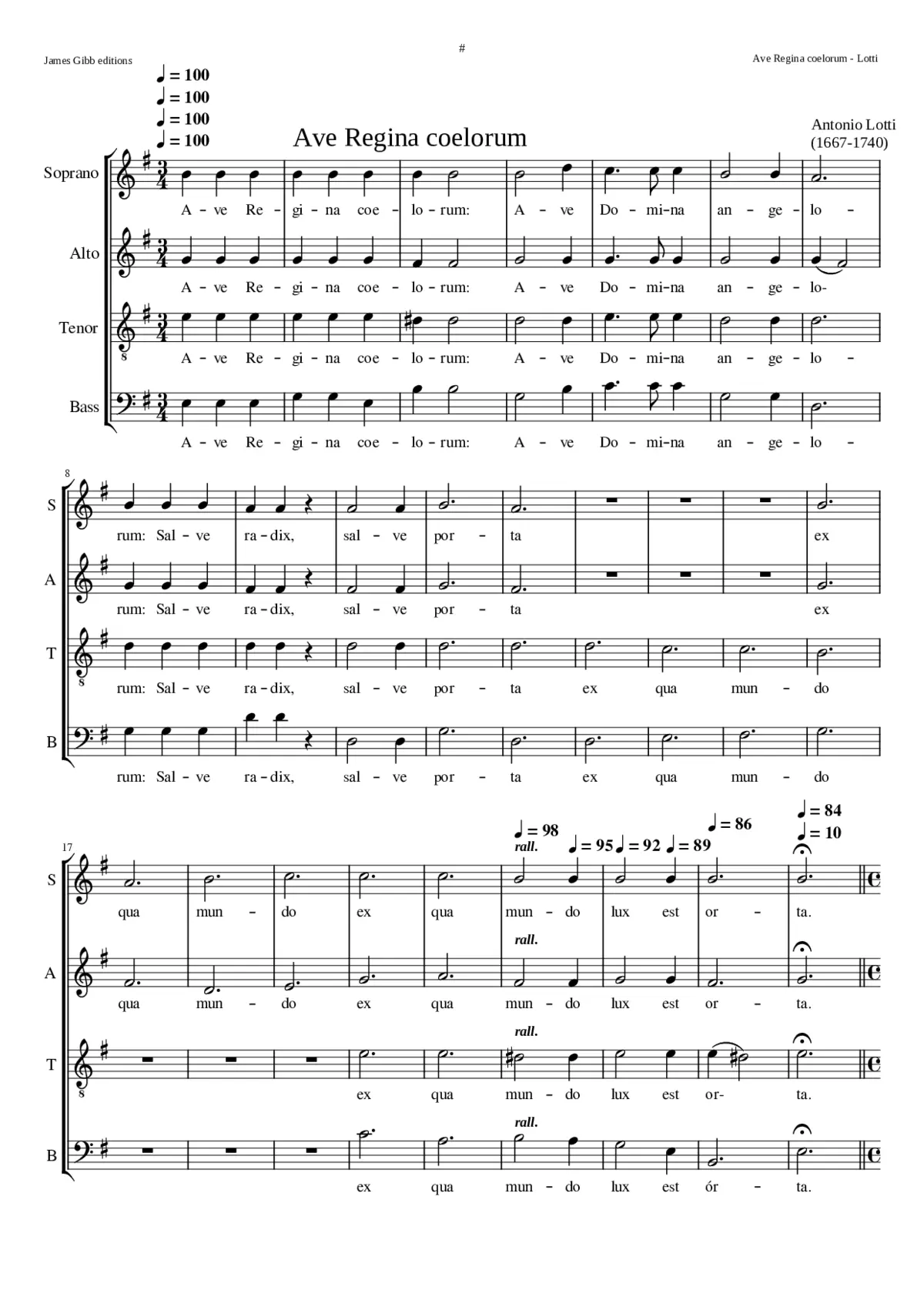 Ave Regina coelorum - Page 1