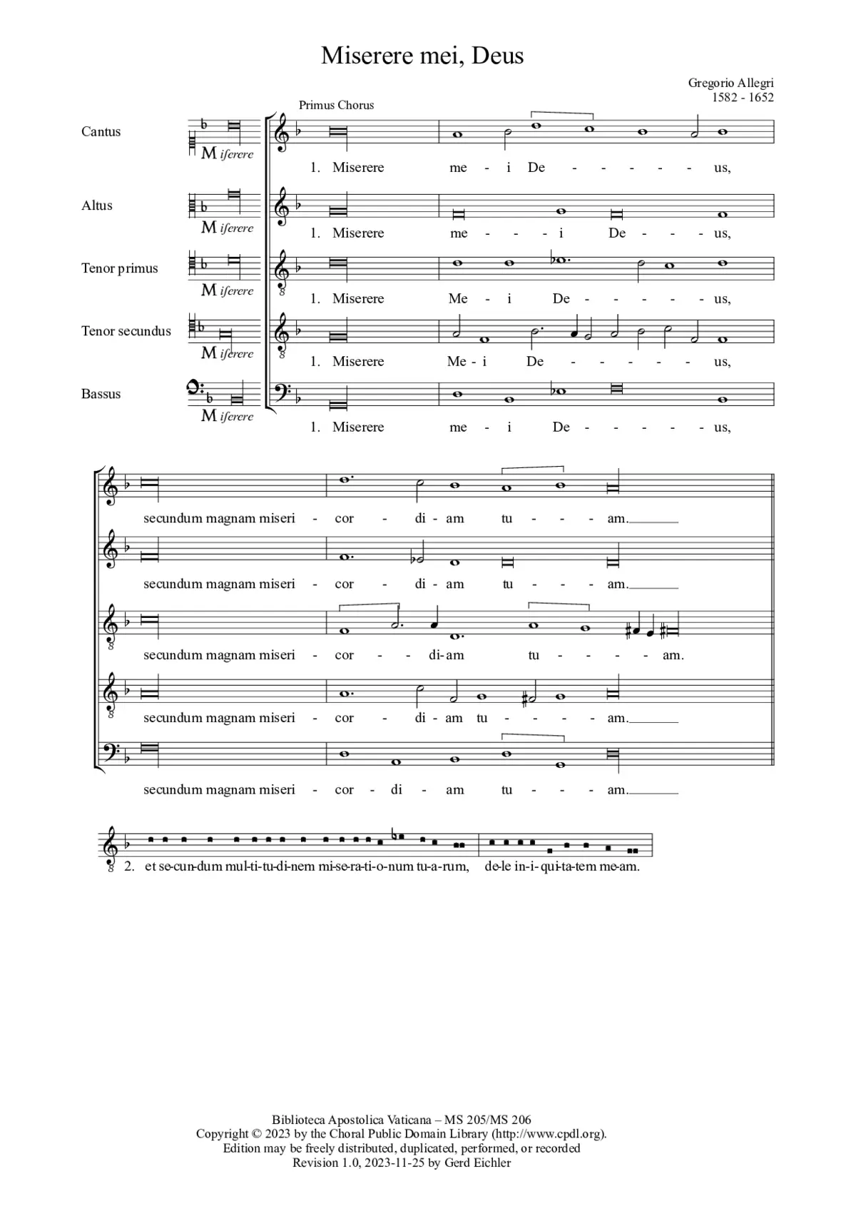 Miserere mei - Page 1