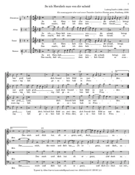 So ich Herzlieb nun von dir scheid