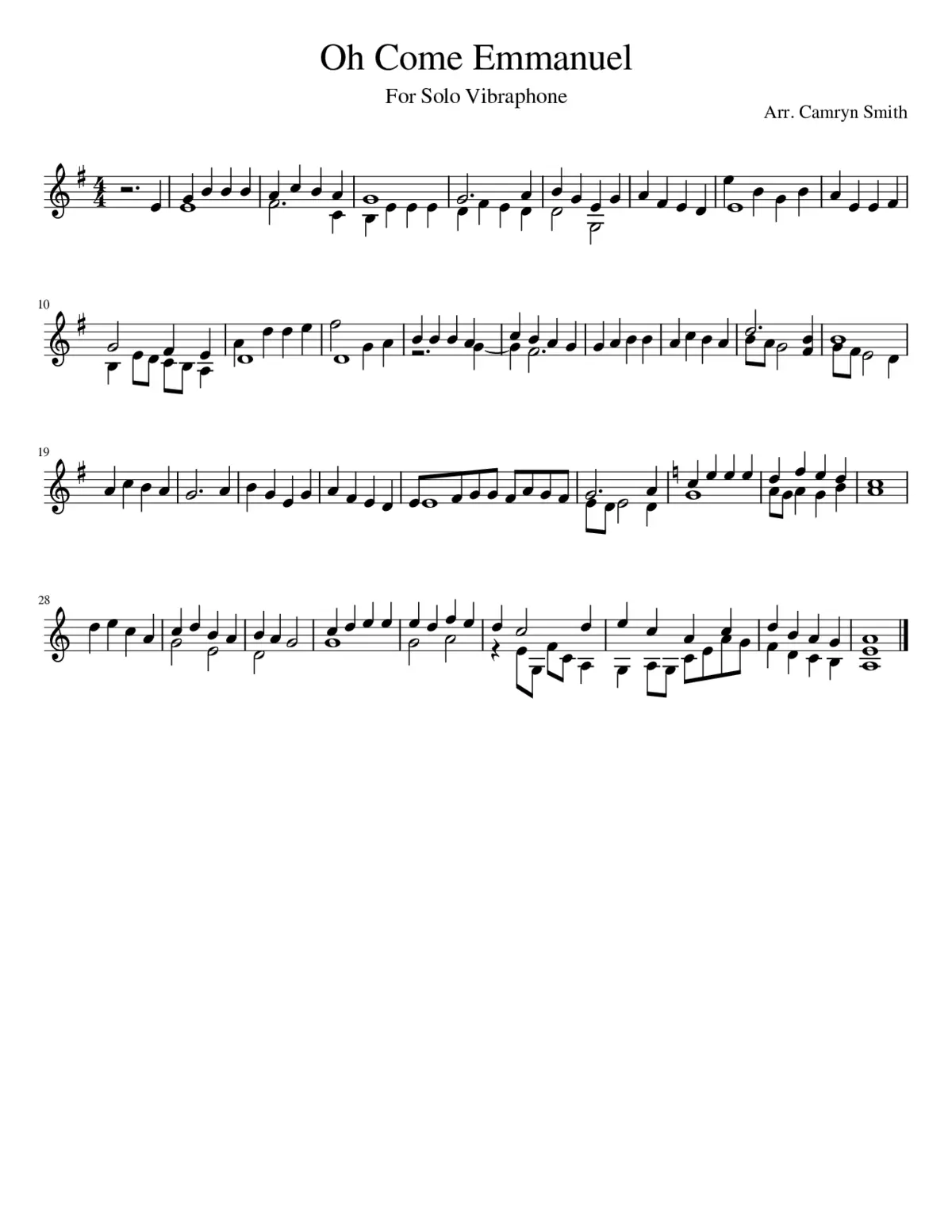 o come o come emmanuel - Page 1