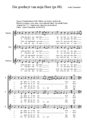 Die goetheyt van mijn Heer