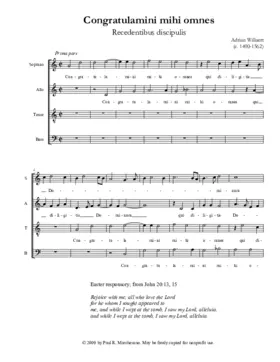 Congratulamini mihi omnes a 4