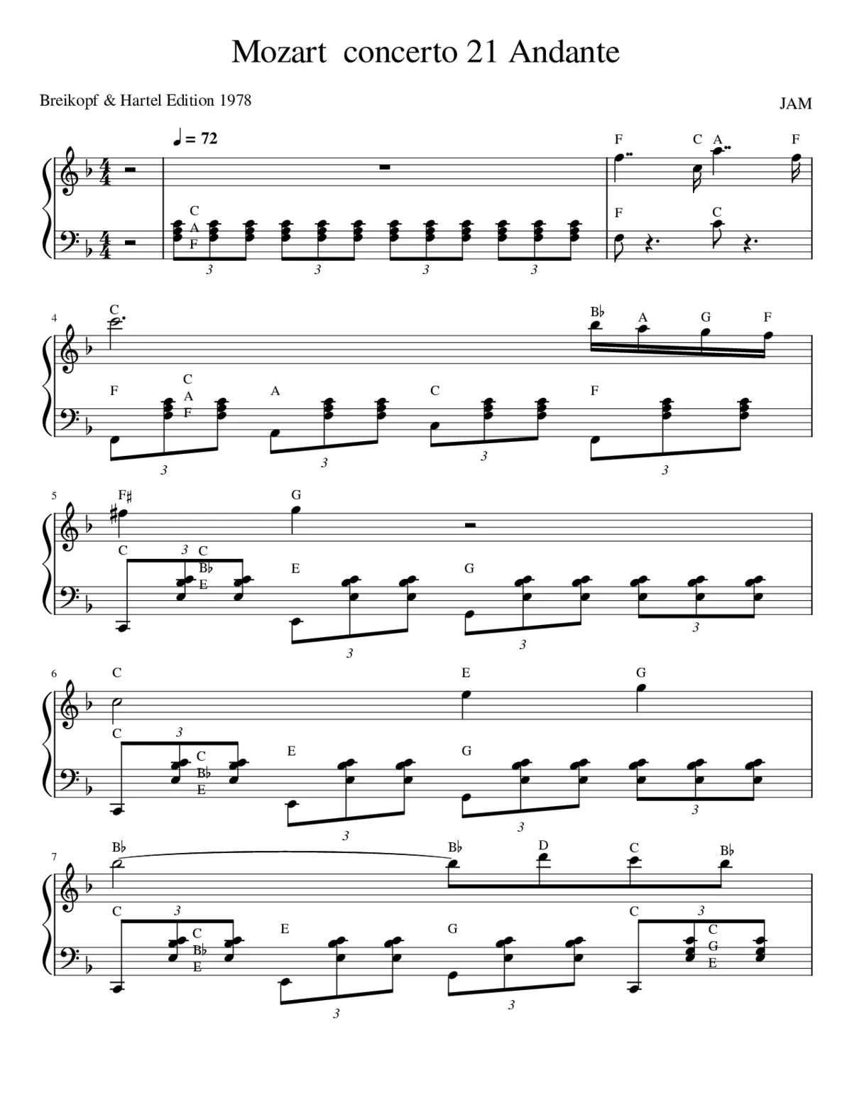 Piano Concerto No.21 in C major K.467 - Page 1
