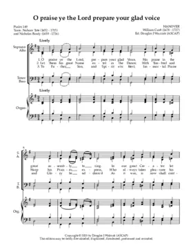 O praise ye the Lord prepare your glad voice