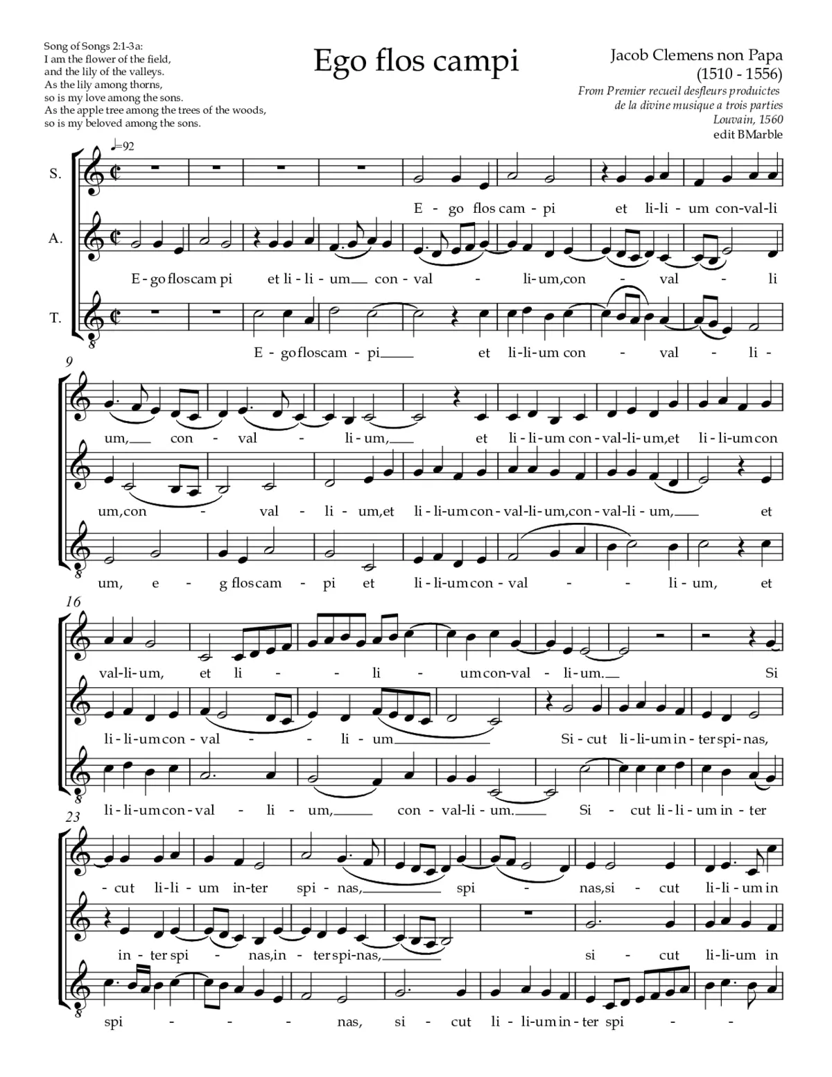 Ego flos campi a 3 - Page 1