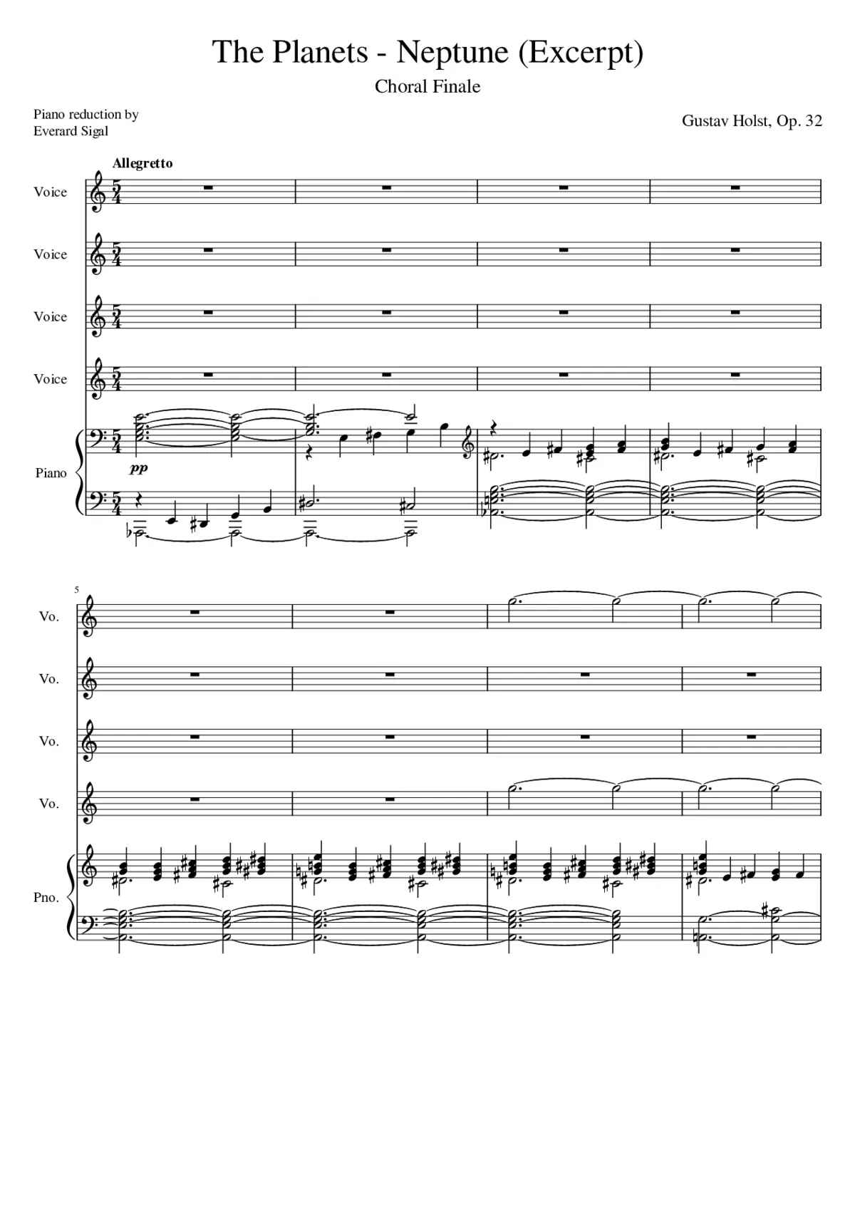 The Planets Op.32 - Page 1