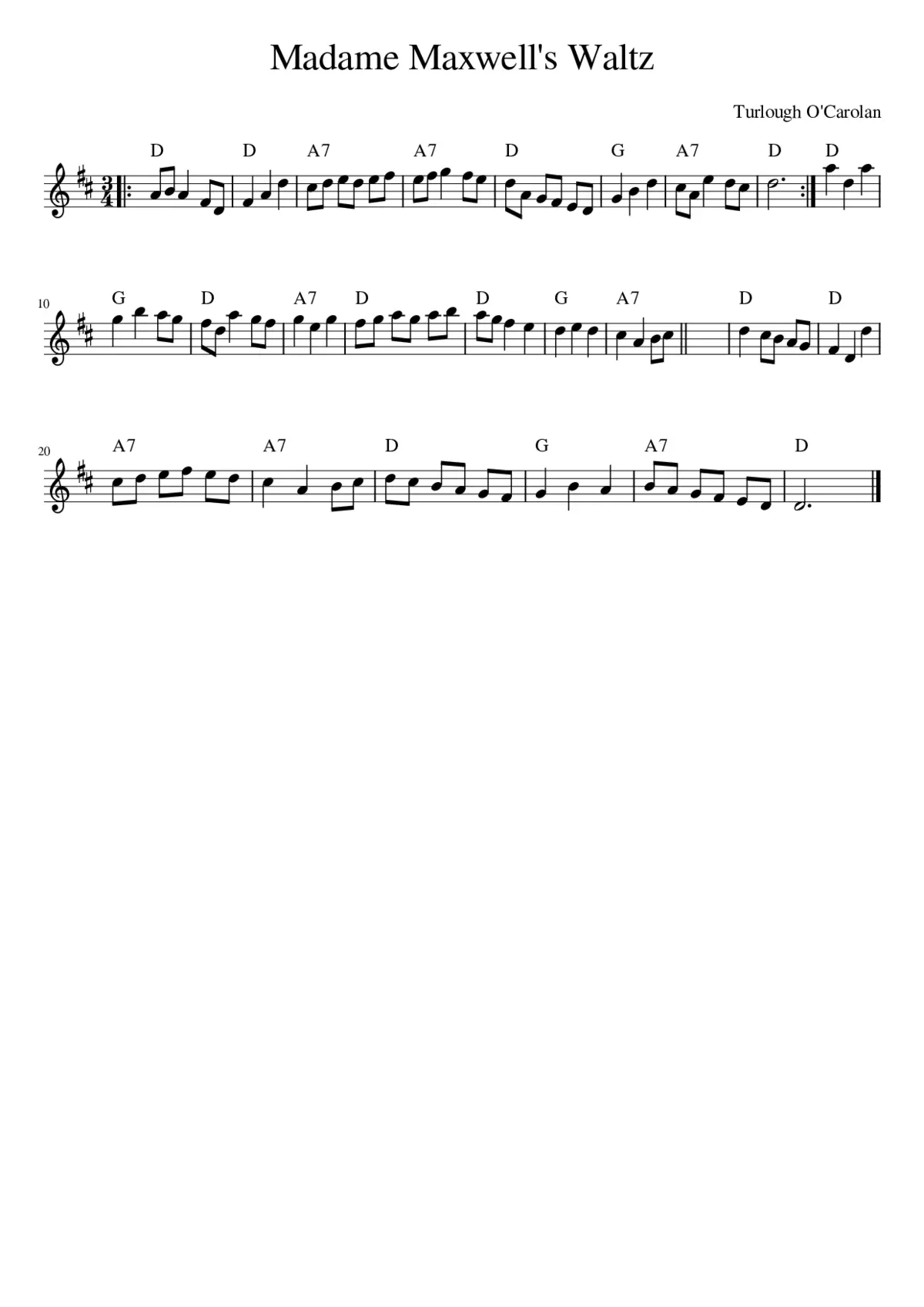 Madame Maxwell's Waltz - Page 1