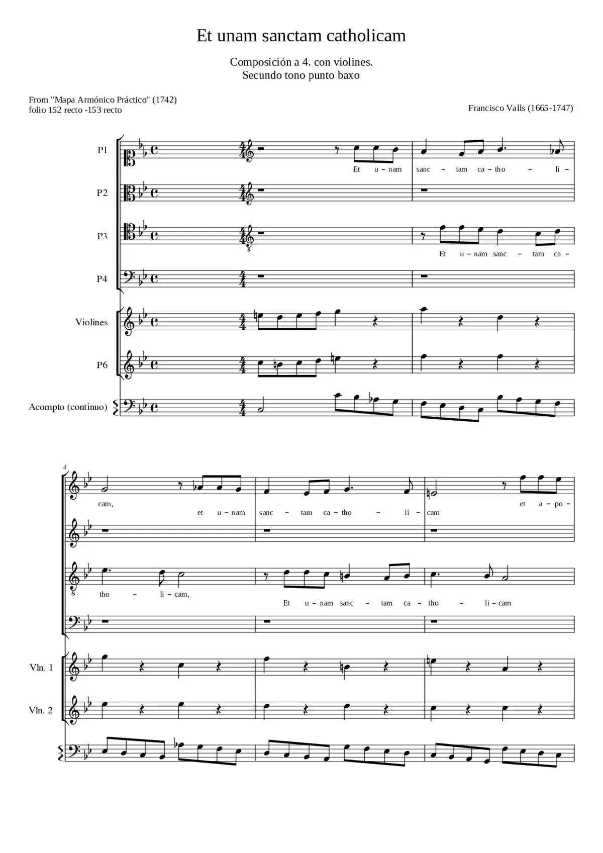 Et unam sanctam catholicam - Page 1