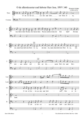 O du allersüssester und liebster Herr Jesu, SWV 340