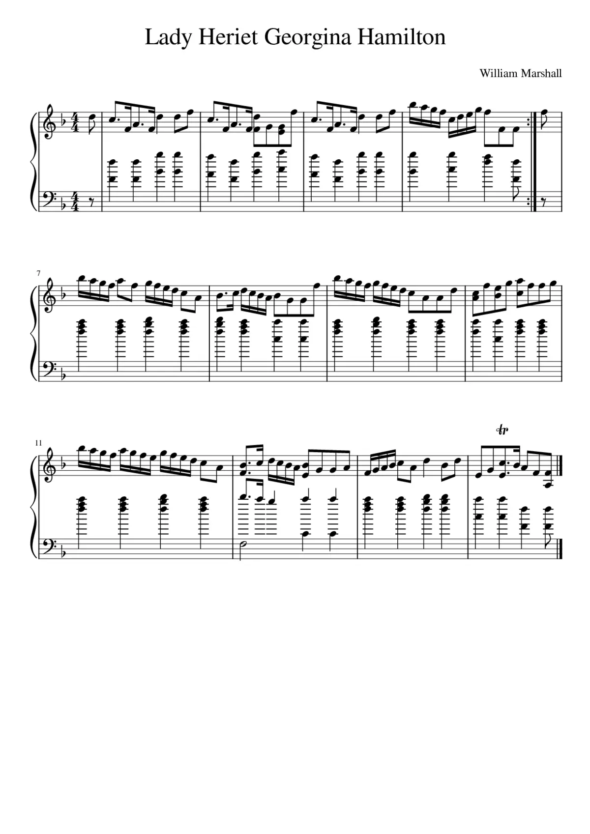 Lady Heriet Georgina Hamilton - Page 1