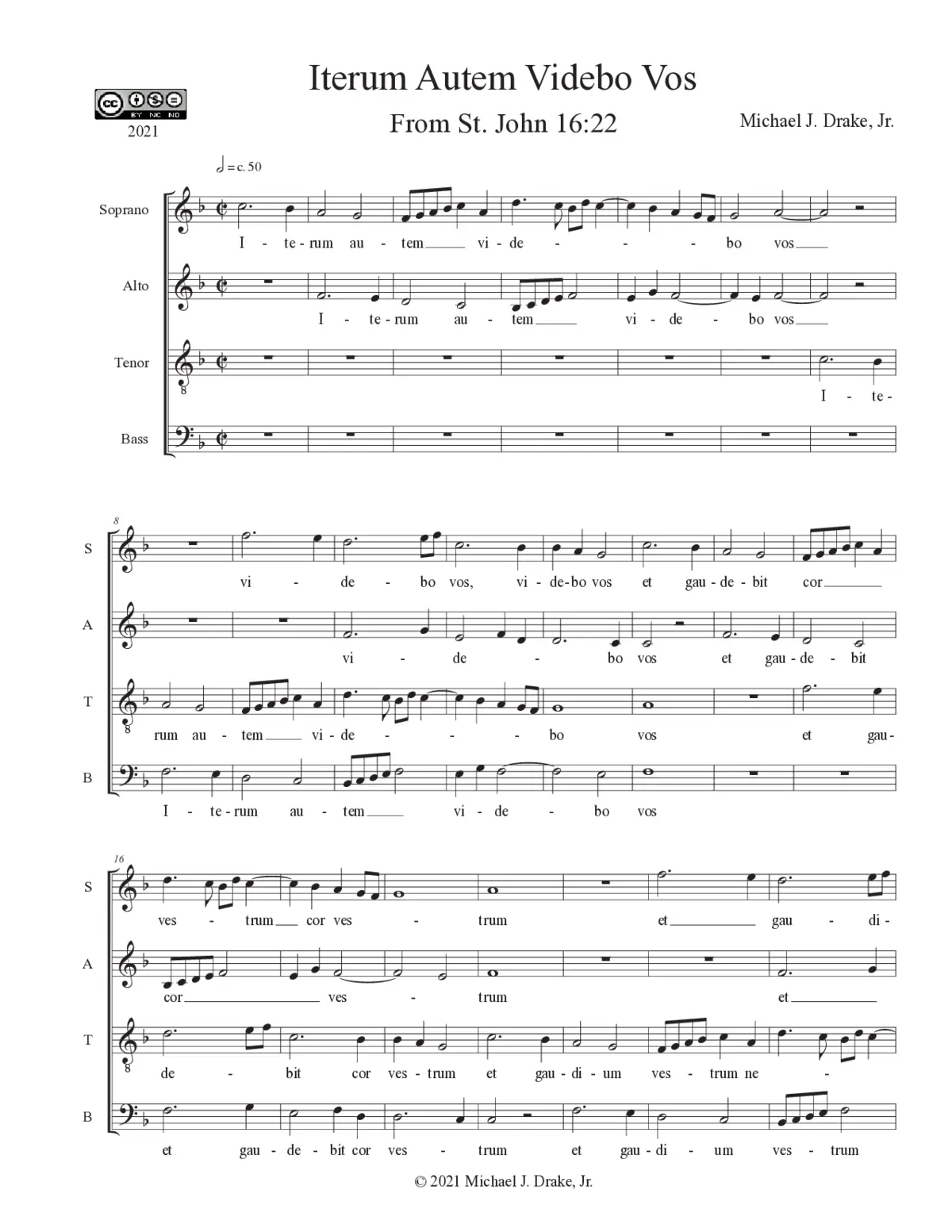 Iterum autem videbo vos - Page 1